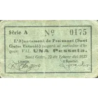 1 Peseta Freixanet - Sant Guim Estació