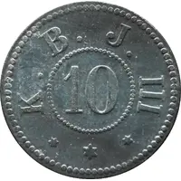 10 Pfennig - Buer K.B.J. III