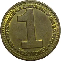 1 Peso Gaming Token - Jaragua