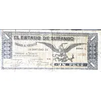 1 Peso State of Durango