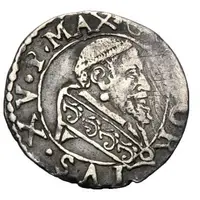 1/2 Grosso - Gregory XV Wreath reverse