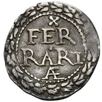 1/2 Grosso - Gregory XV Wreath reverse