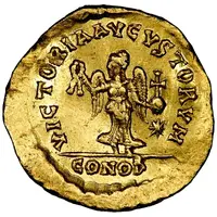 Tremissis - Basiliscus VICTORIA AVGVSOTRUM, Constantinopolis