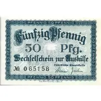 50 Pfennig Lübeckische Staatskasse