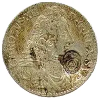 2 Mark - Carl XII Countermark, type 2