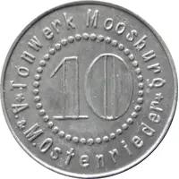 10 Pfennig - Moosburg Tonwerk A and M Ostenrieder