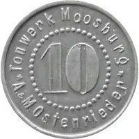 10 Pfennig - Moosburg Tonwerk A and M Ostenrieder
