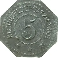 5 Pfennigs - Pforzheim Fritz Kohm