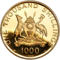 1000 Shillings Pope Paul VI
