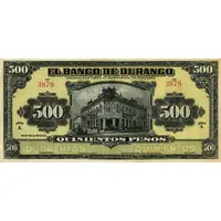 500 Pesos El Banco de Durango
