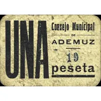 1 Peseta Ademuz