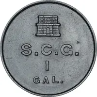 1 Gallon / 1 Cent Sanitary Commissioners Gibraltar