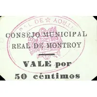 50 Céntimos Real de Montroy