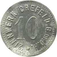 10 Pfennigs - Crefeld Zinnwerk G.m.b.H.
