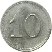 10 Pfennigs - Crefeld Zinnwerk G.m.b.H.