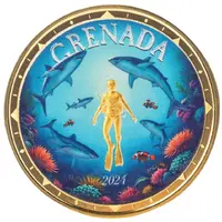 10 Dollars Shark Diver, Colored