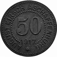 50 Pfennig - Aschaffenburg August Kirsch