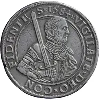 1 Rijksdaalder `Helmeted Rijksdaalder / Prinsendaalder` piedfort, Horn