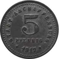 5 Pfennig - Aschaffenburg