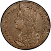 1/2 Penny - Copper 'Draped Bust Left'