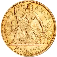 10 Daler / 50 Francs - Christian IX