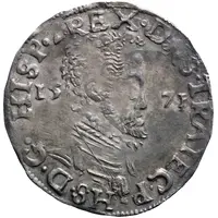 1/10 Daalder `1/10 Philipsdaalder`- Philip II Date in field