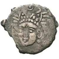 Unknown Æ - Chardmish Bust facing left, tamgha with double hook