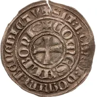 1/2 Groat `Baudekin` - John II