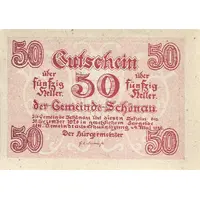 50 Heller Schönau im Mühlkreis