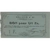 1 Franc - Caisse Chagué and Cie Cornimont [88]