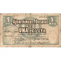 1 Peseta Dosrius