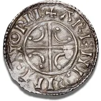1 Penning - Harthacnut Cross and crescents