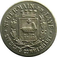 5 Centimes - Union du Commerce et de l'Industrie - Saint-Germain-en-Laye [78] Nickel-silver