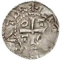 Denier - Adelbero II under Otto III