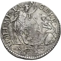 1 Testone - Gregory XIII Mary Magdalene