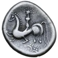 Tetradrachm Velemer ohne Gesichtsrand Type