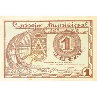 1 Peseta Velilla de Ebro