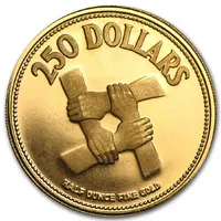 250 Dollars 10th Anniversary of Independence