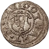 1 Schilling - Gotthard Kettler Reval, pointy bottom with rising sides