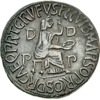 Dupondius - Tiberius TI CAESAR DIVI AVG F AVGVST IMP VIII
