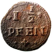 11/2 Pfennig - George II William