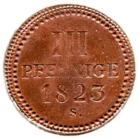 3 Pfennige - Frederick August I
