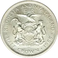 1/2 Crown - Elizabeth II 1st portrait, Silver Proof