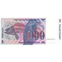 1000 Francs 7th series, reserve banknote