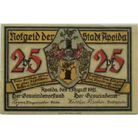 25 Pfennig Silhouette Series - Issue E