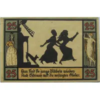 25 Pfennig Silhouette Series - Issue E