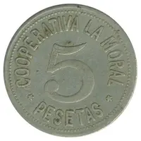 5 Pesetas - Cooperativa La Moral