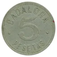 5 Pesetas - Cooperativa La Moral