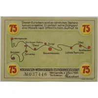 75 Pfennig Nordhausen-Wernigeroder Eisenbahngesellschaft