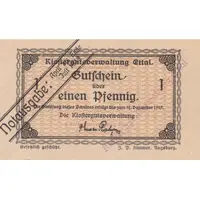 1 Pfennigs Klostergutsverwaltung Ettal